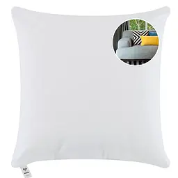 Подушка IDEIA 45x45 - внутрішня для декоративної наволочки мікрофібра біла - мініатюра 2