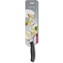 Кухонний ніж Victorinox SwissClassic Butter&Cheese лезо 13см хвил. з чорн. ручкою (блістер) - мініатюра 2