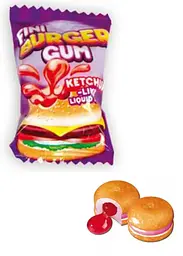 Жуйка Fini Burger Gum 1шт - мініатюра 3
