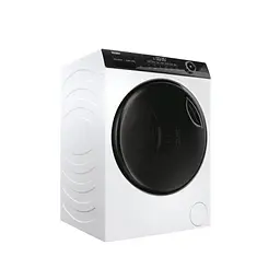 Прально-сушильна машина Haier фронтальна 9(6) кг 1400 A 60 см дисплей пара інвертор люк чорний прямий привод білий - мініатюра 3