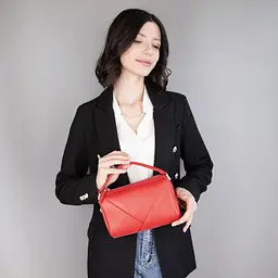 Сумка жіноча шкіряна кросбоді Virginia Conti 04245 червона - мініатюра 2