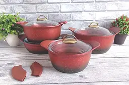 Набір посуду O.M.S. Collection 3038 Red 8 предметів