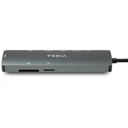 Концентратор Vinga USB-C 3.1 to HDMI+RJ45_1Gbps+3xUSB3.0+SD/TF+PD100W (VHYC8) - мініатюра 6