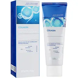 Пінка для вмивання FarmStay Collagen Water Full Moist Deep Cleansing Foam, з колагеном, 180 мл - мініатюра 2