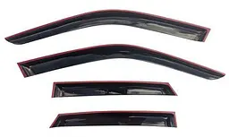 Дефлектори вікон вітровики Audi A6 (C4) Седан 1990-1997 Скотч 3M Voron Glass - мініатюра 3