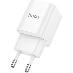 Мережевий зарядний пристрій Hoco C145A 18W White [125443] - мініатюра 3