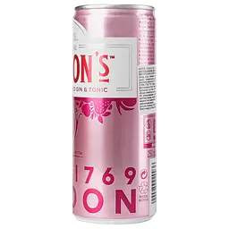 Напій слабоалкогольний Gordon's Pink Gin & Tonic з/б, 0,25 л, 5% (878965) - мініатюра 2