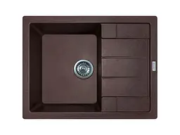 Кухонна мийка Adamant ANILA коричнева 645x495x200 мм, з крилом 64,5 см