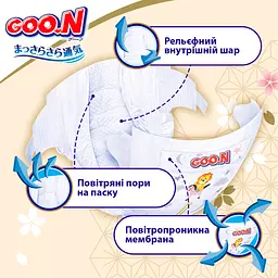 Підгузки Goo.N Premium Soft 5 XL (12-20 кг) 40 шт. на липучках для дітей унісекс - мініатюра 5