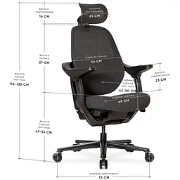 Офисное кресло Mealux HF-Q21 Black (арт.HF-Q21 F/B) - миниатюра 2