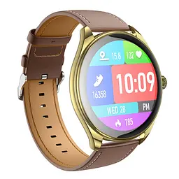 Смарт годинник Hoco Y22 AMOLED з функцією дзвінка золотистий