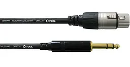Балансный аудио кабель Jack 6.3 — XLR 3м Cordial CFM 3 FV - мініатюра 1