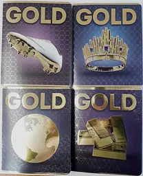 
Зошити учнівські 48 аркушів клітинка серія SUPER GOLD (конгревне тиснення з УФ-лак покриттям,гібридний 3Д-лак,друк по срібній фользі,глянцевий лак) МІКС-1, ТМ Фемілі Лайн, 10 шт. в упаковці