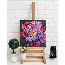 Набір-міді для вишивання бісером Abris Art Квітнути час на натуральному полотні AMB-104   - мініатюра 5