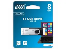 USB флеш накопичувач GOODRAM 8 GB Twister Black (PD8GH2GRTSBK, UTS2-0080K0R11) - мініатюра 2