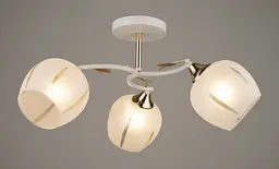 Люстра декоративна Valeso V W3060/3 White+Gold на 3 плафона