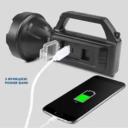 Ліхтар Quantum Tracker 3W LED+COB з функцією Power Bank (QM-FL1063) - мініатюра 4