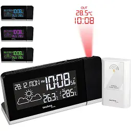 Годинник проєкційний Technoline WT539 Black (WT539) - мініатюра 3