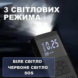 Автомобільний компресор XY-35 портативний 150 PSI 12В - мініатюра 5