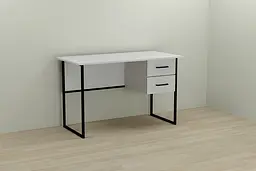 Комп'ютерний стіл Ferrum-decor Таккота 75x120x70 чорний ДСП Білий 16мм (FRD-101944) - мініатюра 2