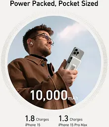 Універсальна мобільна батарея Anker MagGo 10000mAh 27W White (A1654G21) - мініатюра 6