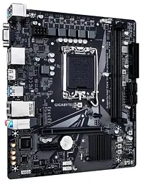 Материнська плата LGA1700, Gigabyte H610M S2H V2, H610, 2xDDR5, Int.Video(CPU), 4xSATA3, 1xM.2, 1xPCI-E 4.0 x16, 1xPCI-E 3.0 x1, ALC997, Real 4xUSB3.2/8xUSB2.0, VGA/HDMI/2xDP, MicroATX - мініатюра 3
