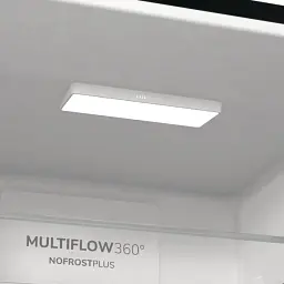 Холодильник Gorenje з нижн. мороз. камерою 185х60х60 см 2 двері 204(96) л А++ NoFrost+ LED дисплей чорний - мініатюра 7