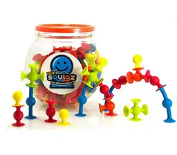 Конструктор на мініприсосках Fat Brain Toys MiniSquigz F107ML 75 деталей - мініатюра 2