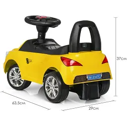 Каталка-толокар Bambi M 3147C-6 музичний жовтий - мініатюра 3