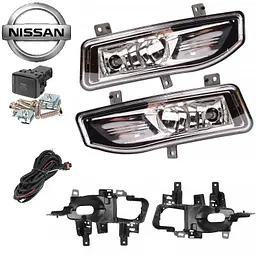 Протитуманні фари для Nissan Qashqai 2017- H8-12V35W з проводкою Комплект (Left - 26155-8995A Right - 26150-8995A) (NS-860-W) - мініатюра 2