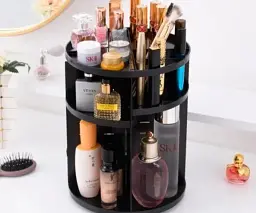 Органайзер для косметики, що обертається 360° Rotation Cosmetic Organizer SX249 чорний пластиковий (lp-90122_378) - мініатюра 3
