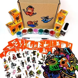 Подарунковий набір "Брейнрот" Fresh Tattoo gift-box-brainrot-5kids - мініатюра 2