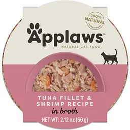 Консерви для котів Applaws Tuna Fillet with Prawn тунець з креветками 60 г