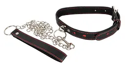 Чорний нашийник із повідцем Bad Kitty Collar And Leash - мініатюра 2