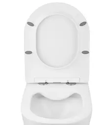 Унітаз підвісний безобідковий Kroner Harz WHI523632 RIMLESS з сидінням (KH523632WHIR) (CV032969) - мініатюра 5