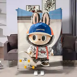 Плед 3D Лабубу №8 31262 135х160 см - мініатюра 5