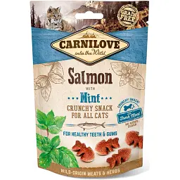 Ласощі для котів Carnilove Cat Semi Moist Snack лосось і м'ята 50 г