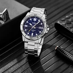Чоловічий годинник Casio MTP-VD01D-2E Сріблястий ( AT1141-0324 ) - мініатюра 2