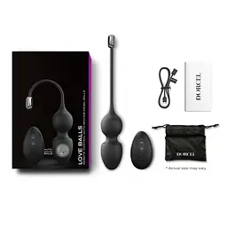 Вагінальні кульки Dorcel Love Balls, 22 см, чорний - мініатюра 7