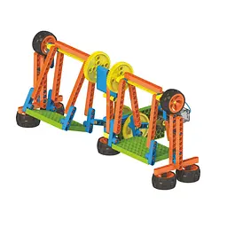 Конструктор Zephyr Blix Amusement поліпропіленовий розвивальний з моторчиком 340 елементів 7 моделей - мініатюра 4