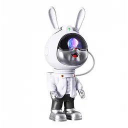 Світильник нічник Астронавт у формі кролика-космонавта Rabbit Star 23 см з ефектом зоряного неба та пультом