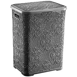 Кошик для білизни BURSEV 42л 385*325*500мм антрацит LACE 2130 03