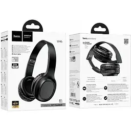 Навушники Hoco W46 Bluetooth накладні чорні 6942007601696 - мініатюра 4