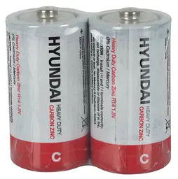 Батарейка Hyundai R14 C Shrink 2 Heavy Duty (6793738)