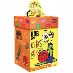 Уцінка. Набір солодощів Bob Snail Дитячий бокс, з іграшкою і квестом, 382 г