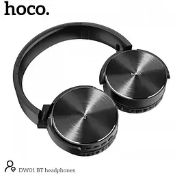Навушники бездротові Hoco DW01 Foldable Headphones накладні складні чорні - мініатюра 5