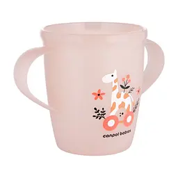 Кружка дитяча Canpol babies Toys з ручками 250 мл рожева (2/101_pin) - мініатюра 2