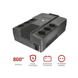 Пристрій безперебійного живлення Trust Maxxon 800VA UPS (23326_TRUST) - мініатюра 10