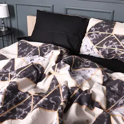 Підковдра MirSon Бязь 17-0693 Marbe Black Blocks 110х140 см (2200010453768) - мініатюра 2