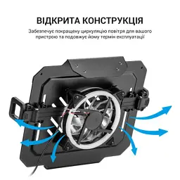 Підставка до ноутбука OfficePro для кронштейнів VESA 75x75, 100x100 + RGB (LH474B) - мініатюра 11
